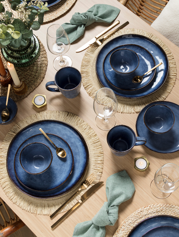 Betoverend blauw Toscane servies