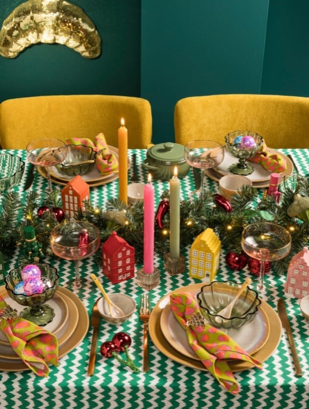 Clashing Colours kersttafel