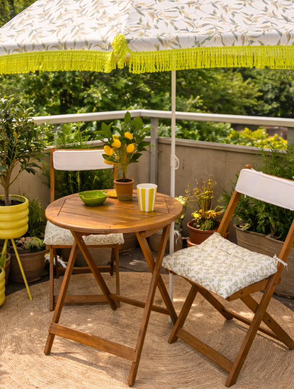 Balkon kleurrijk inrichten